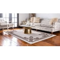 thumbnail image 4 of Unique Loom Athens Collection Area Rug - Geometric (9' x 12' 2" Rectangle Beige and Brown/Beige), 4 of 10