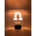 thumbnail image 6 of Custom Personalized Name Night Light Up Table Lamp LED Stand Girls Colorful Magical Rainbow Home Room Décor Gift - 16 Color Options & Remote, 6 of 9