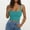 Green, variant on Olyvenn Womens Square Neck Longline Sports Bra - Workout Crop Tank Tops Padded Yoga Camisole with Built in Pads Black XXXL