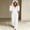 White, variant on NominalSnug Flannel Pajamas Sets for Women Crewneck Long Sleeve Pullover Tops High Waisted Pants Winter Warm Outfits