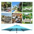 thumbnail image 6 of 7.5FT Patio Umbrella, Outdoor Table Umbrella, Umbrella with Push Button Tilt and Crank for Garden, Lawn, Deck, Backyard & Pool, 6 of 6
