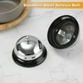 thumbnail image 4 of 6 Pack Reception Call Bell, 3.38 inch/8.5cm Diameter Chrome Kitchen Bell, Desk Service Bell Use for Hotels, Schools, Restaurants, Reception Areas, Hospitals, Kitchen and Bars, 4 of 5
