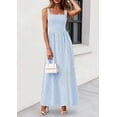 thumbnail image 5 of PRETTYGARDEN Women's Maxi Striped Dress Summer Sleeveless Square Neck Smocked A Line Long Flowy Spring Vacation Sundress, 5 of 10
