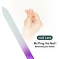 thumbnail image 4 of High-quality Tempered Nail File Nail Art Double-sided Etched Function Glass Nail File Gentle Easy To Clean Safe Double Sided Nail Buffer Mani Tool, 4 of 8