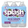 thumbnail image 6 of Splash Acai Grape Flavored Water, 16.9 fl oz Bottles, 6 Pack, Berry Flavored Drinking Water Beverage, 6 of 9