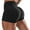 Black, variant on Womens Shorts Plus Size Sexy Ruched Lifting Gym Shorts High Waisted Booty Yoga Shorts Workout Running Twerking Daisy Dukes Shorts Fitness Dailywear Shorts