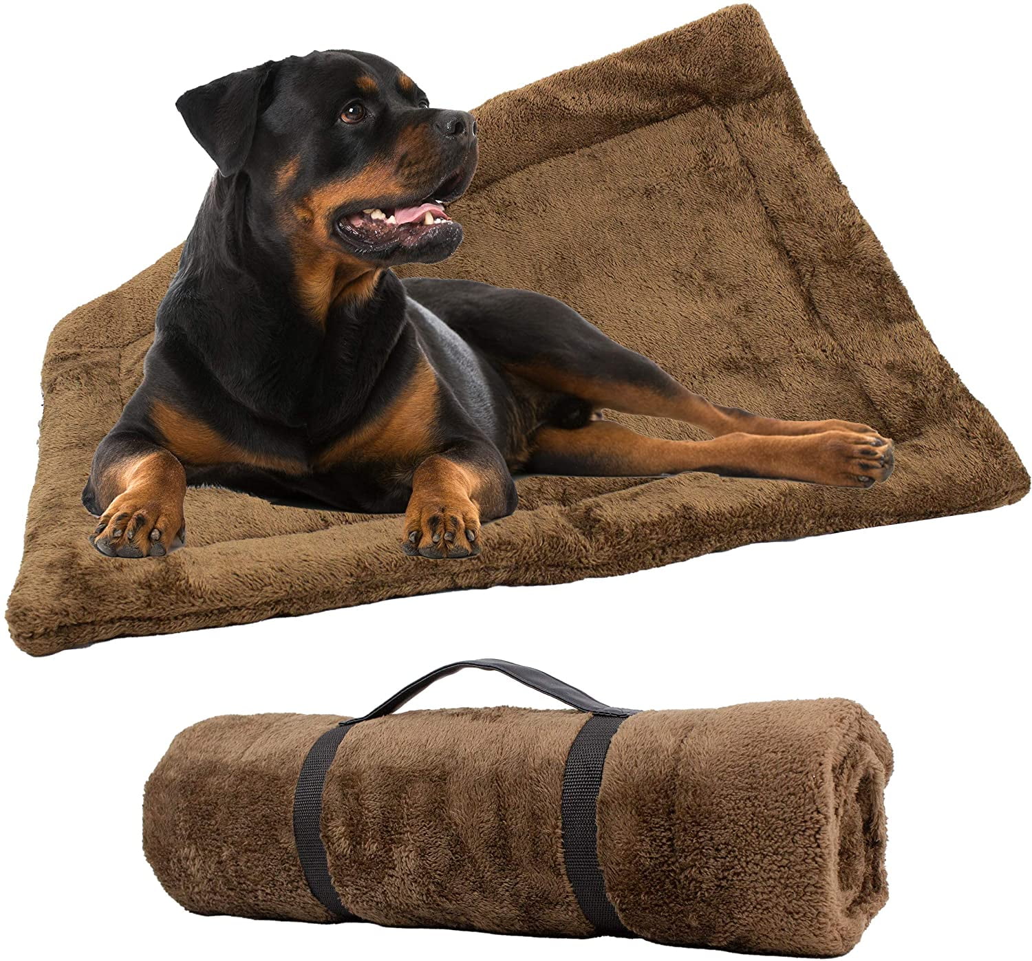 SelfHeating Thermal Crate Mats with Handle, Warming Kennel Pads for