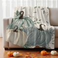 Fall Pumpkin Throw Blanket Sherpa Fleece Blanket 30x40 for Bed Couch ...