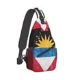 thumbnail image 6 of ZICANCN Crossbody Sling Bags for Women Men,Antigua and Barbuda Metallic Style Flag Casual Shoulder Backpacks for Hiking Daypacks, 6 of 9