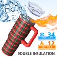 thumbnail image 5 of Christmas 40oz Tumbler– Stainless Steel Insulated Tumbler with Handle and Straw, Large Capacity Travel Cup for Hot & Cold Drinks, 5 of 7