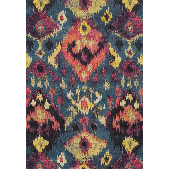 Berkley Moderno Area Rug MG525 Mg525 Teal Circle Dots 9' 6" x 13' 2" Rectangle