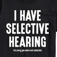 thumbnail image 3 of Instant Message - Selective Hearing - Men's Short Sleeve Graphic T-Shirt, 3 of 6