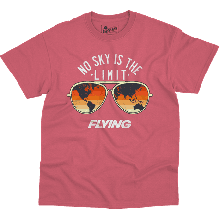 Skys No Limit - No Sky Is The Limit Flying Aero Shop T-Shirt