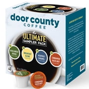 Door County Coffee Ultimate Single Serve Cup Sampler, 40 Cups, Variety Pack