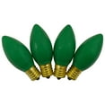 thumbnail image 3 of Pack of 4 Green C9 Opaque Christmas Replacement Bulbs, 3 of 3