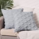 thumbnail image 1 of Funda de almohada decorativa de 2 piezas de terciopelo suave REGALWOVEN para dormitorio y sala de estar Gris-1 18" x 18", 1 of 6
