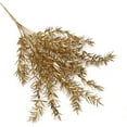 thumbnail image 3 of Artificial Plants for Christmas Decor, Gold Plastic Grass Fake Shrubs Simulation Leaves Indoor Outdoor Planter Filler Party Hotel Verandah Wedding Home Decoration, 3 of 9