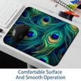 thumbnail image 6 of Peacock Feathers Printed Square Mouse Pad, 8.3x9.8 Inch Non-Slip Rubber Bottom Gaming Mouse Pad for Office Use, 6 of 6