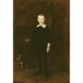 thumbnail image 2 of Eugène Carriere 14x18 Gold Ornate Wood Frame and Double Matted Museum Art Print Titled - Portrait of a Boy (1886), 2 of 4