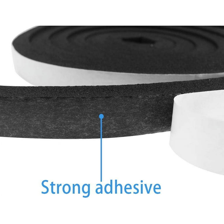 Weather Stripping Door Seal Strip For Doors And Windows Foam Insulation Tape Self Adhesivesound Proofweatherstrippipe Cooling Air Conditioning Seal Strip W1in Xt 18in Xl 33ft X 2 Roll