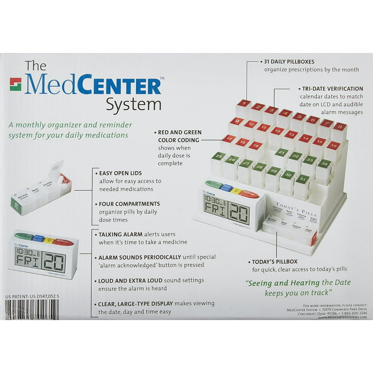 MedCenter Monthly Pill Organizer