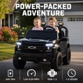 thumbnail image 5 of Conchico Licensed Chevrolet Silverado 24V 2 Seater Powered Ride-On Truck w/Remote & Durable Wheels, Black, 5 of 9