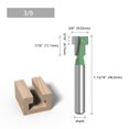 thumbnail image 2 of 1pc 1/4" Shank 6.35mm T-Slot Cutter Router Bit Set Hex Bolt Key Hole Bits T Slotting Milling Cutter For Wood Woodworking , High Precision, 2 of 6