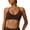 Brown, variant on Aivtalk Sports Bras for Women Ruched V Neck Yoga Bralettes Crisscross Spaghetti Straps Wireless Workout Tank Longline Pilates Camisole Black L