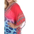 thumbnail image 5 of White Mark Women's Plus Size Animal Print Caftan, 5 of 5