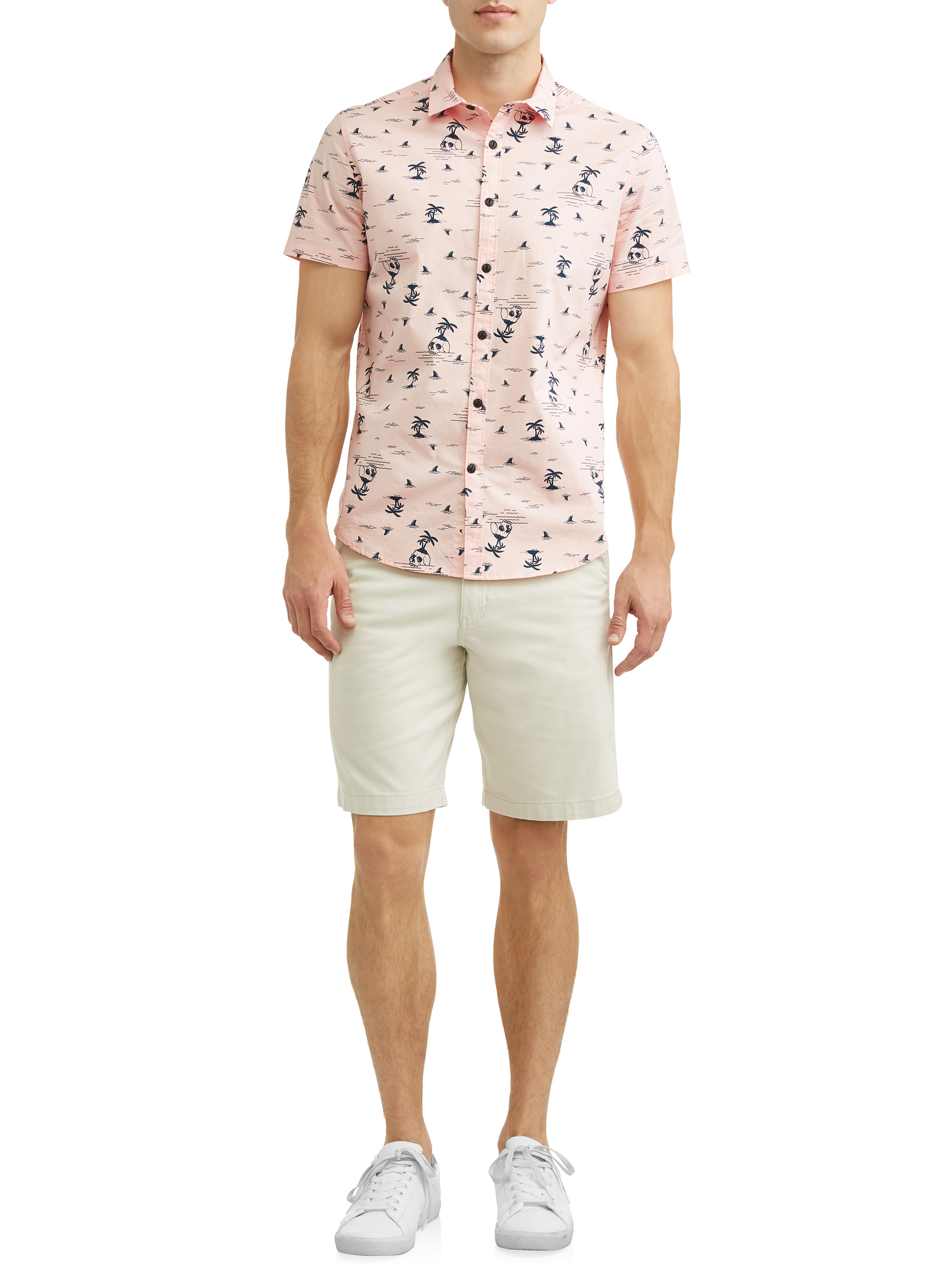 George Young Men's short sleeve Printed Shirt, up to size 3XL - image 2 of 4