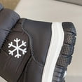 thumbnail image 4 of XXWXYD Boy Snow Boots Girls Shoes Fashion Solid Color Short Boots Simple Casual Non Slip Breathable Boots Walking Shoes for Toddler/Little Kid/Big Kid(4.5-5 Years,Black), 4 of 8