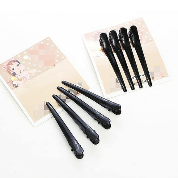 FRCOLOR 4pcs Large Clips Hairdressing Clips Alligator Clips for Women Lady