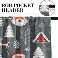 thumbnail image 6 of Christmas Winter Santa Cool Kitchen Curtains Window Curtains and Valances Set 36 Inch, Deer Happy Snowflake Xmas Tree Short Tier Curtain for Kitchen, Grey Christmas Small Kitchen Decor, 6 of 6