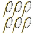 thumbnail image 1 of Cinta de Franjas Unique Bargains 164.04ft x 0.2" Calcomanías de Franjas para Coche, Motocicleta y Barco, Calcomanías de Franjas de Carreras Oro Espejo 6 Pcs, 1 of 7