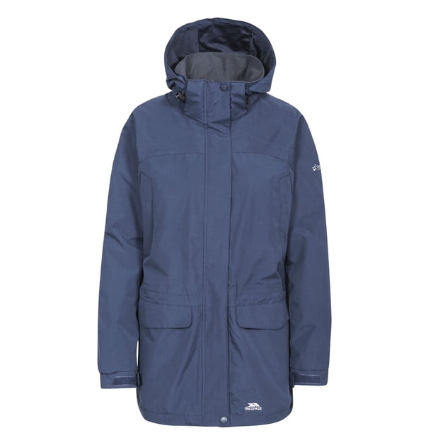 Trespass - Chaqueta impermeable modelo Skyrise para mujer (Azul marino)