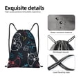 thumbnail image 6 of Kdxio Joystick Gamepad Print Drawstring Backpack Bag,Waterproof Draw String Back Sack, Gym Drawstring Bags Swim Bag For Unisex, 6 of 9
