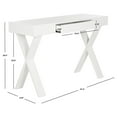 thumbnail image 4 of SAFAVIEH Alessia Mid-Century Lacquer One Drawer Vanity Desk White, 4 of 7