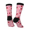 thumbnail image 5 of Uemuo Strawberry and Ladybugs Pattern Women's Crew Socks, Soft Durable Breathable Moisture-Wicking with Odor Control Cotton socks, 5 of 9