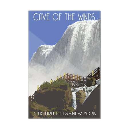 Niagara Falls, New York - Cave of the Winds Close Up - Lantern Press Artwork (8x12 Acrylic Wall Art Gallery