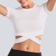 thumbnail image 2 of Blusas de manga corta holgadas para yoga, blusas informales transpirables con cuello redondo, 2 of 6
