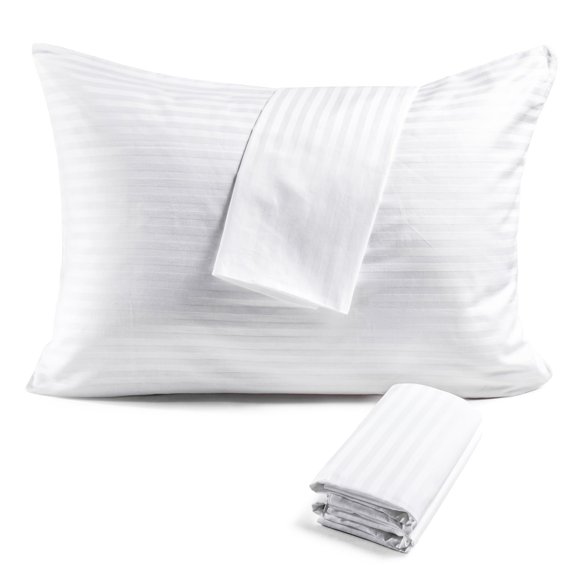 FAUNNA 600TC 100% Cotton Pillow Protectors, Stand
