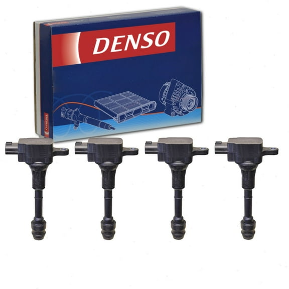 4 pc DENSO Direct Ignition Coils compatible with Nissan Altima 2.5L L4 2002-2006