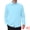 Light Blue, variant on DARING DIVA Men's Plaid Collar Long Sleeve Button Down Business Dress Shirt White M