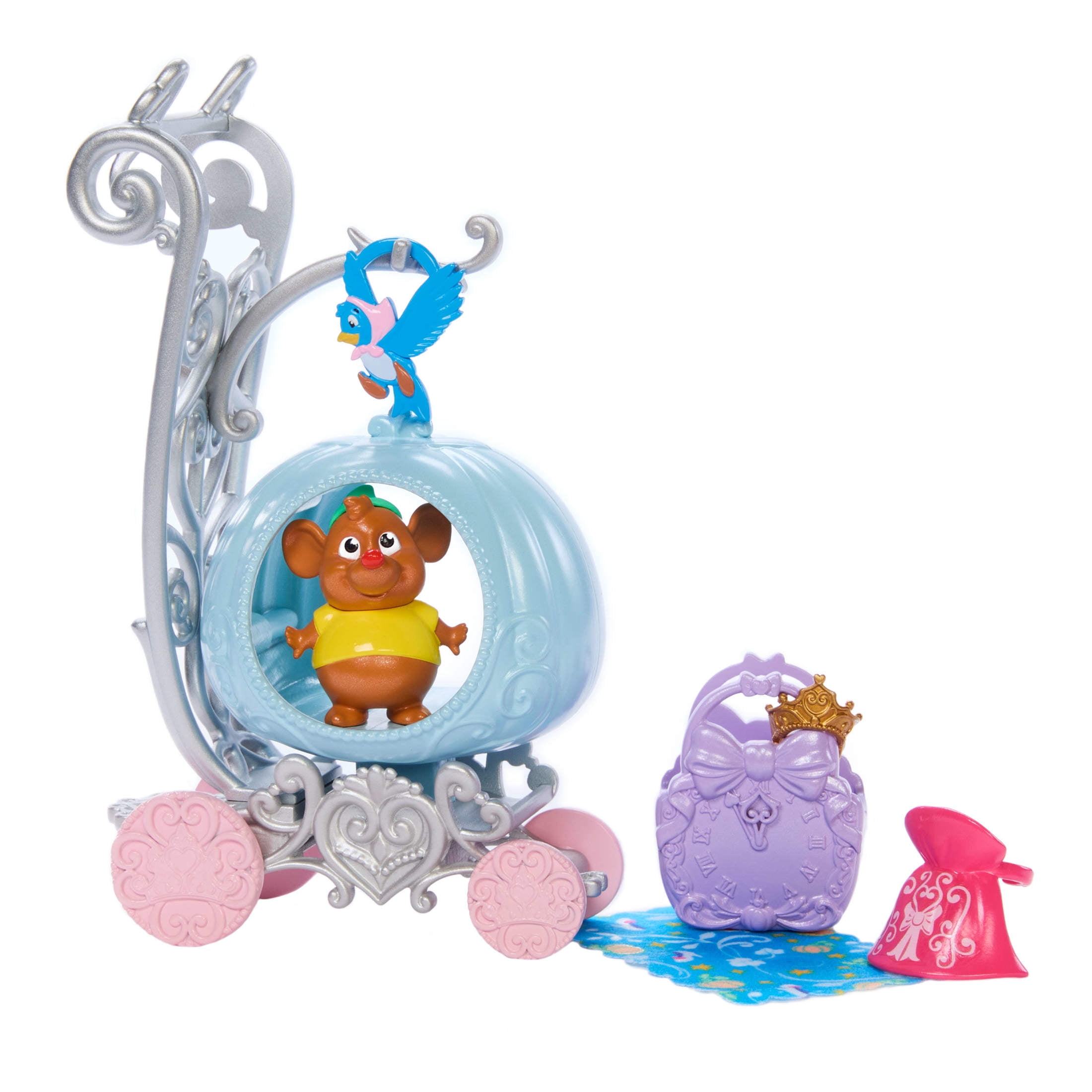 Disney Princess Animal Friend Carriages with 5 Accessories, Fashion Doll Size, Inspired by Movies