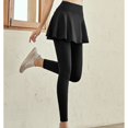 thumbnail image 2 of Pantalones de yoga deportivos de dos piezas para mujer, falda de baile de cintura alta, pantalones de fitness elásticos, pantalones para correr de secado rápido, pantalones de fitness, 2 of 4