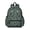 Alien Head Deep Black Pattern, variant on Alien Peace Sign Iridescent Pattern Cute School Backpack with Padded Back and Adjustable Shoulder Straps 13.4"x11"x4.7"