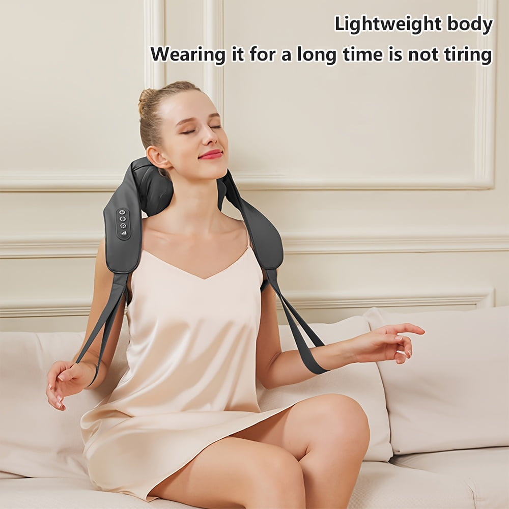 Admbm Shoulder Neck Massager w/ Heat, Deep Kneading & Pinching, Black (1 Piece)