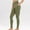 Green, variant on LOVZFMLL Yoga Leggings for Women High Waisted Butt Lifting Shapewear Tights with Side Pockets, Athletic Workout Ankle-Length Pants Black XL