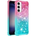 thumbnail image 3 of Liquid Case for Samsung Galaxy A35 5G, Glitter Soft TPU Bumper Heavy Duty Shockproof Full Body Protective Bling Liquid Sparkle Flowing Case for Samsung Galaxy A35 5G Gradient Turquoise, 3 of 12
