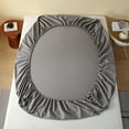 Cotton Fitted Sheet HighQuality Mattress Cover Solid Color Single
